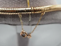 Collier or rose diamants