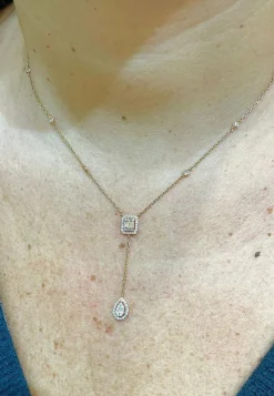 Collier Or rose Diamants