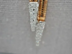 Collier or rose diamants