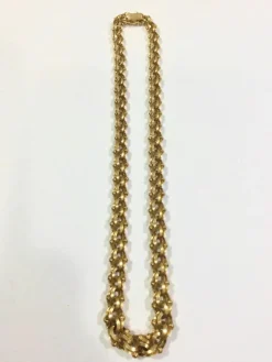 Collier Or Rose maille entrelacée