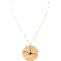Collier Or rose oeil-de-Tigre