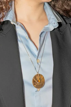 Collier Or rose oeil-de-Tigre
