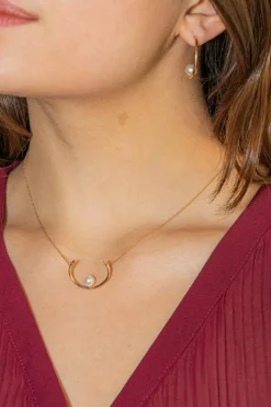 Collier Or rose Perle