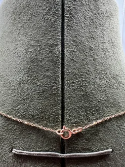Collier or rose perles de culture