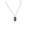 Collier or rose serti de diamants