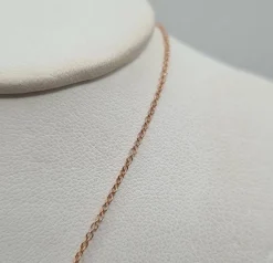 Collier or rose serti de diamants