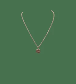 Collier or rose étoile de David serti de diamants