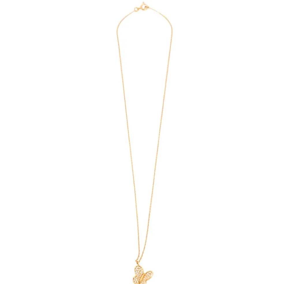 Collier papillon Or jaune Diamants