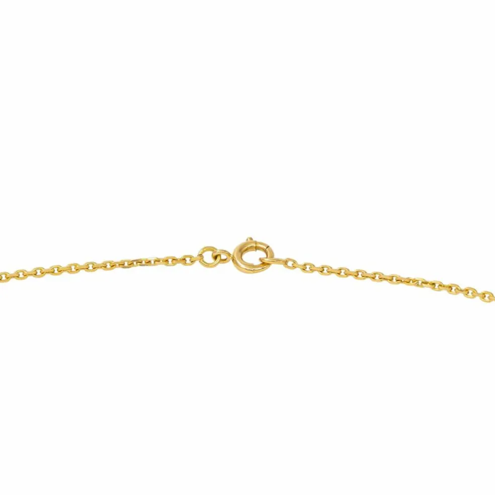 Collier Papillon Or jaune Emeraude