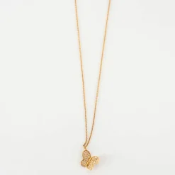 Collier papillon Or jaune Diamants