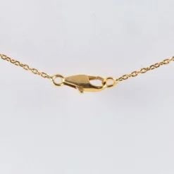 Collier papillon or jaune et diamants