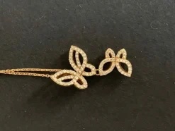 Collier Papillons Ponte Vecchio Or Jaune Diamants