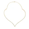 Collier pavé de diamants or jaune