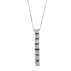 Collier pendentif 7 diamants