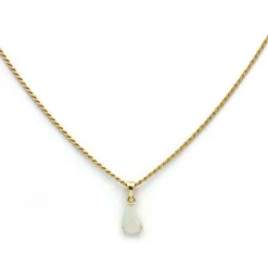 Collier pendentif - Or jaune & Opale