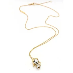 Collier pendentif 2 Ors Diamant