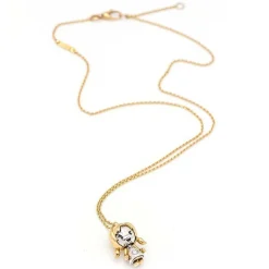 Collier pendentif 2 Ors Diamant