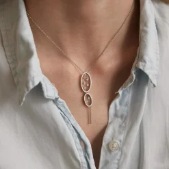 Collier Pendentif 2 ovales