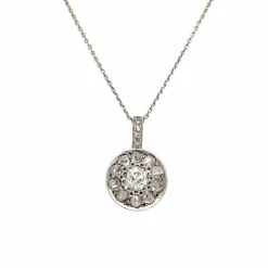 Collier pendentif Art Déco Diamant