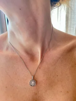 Collier pendentif Art Déco Diamant