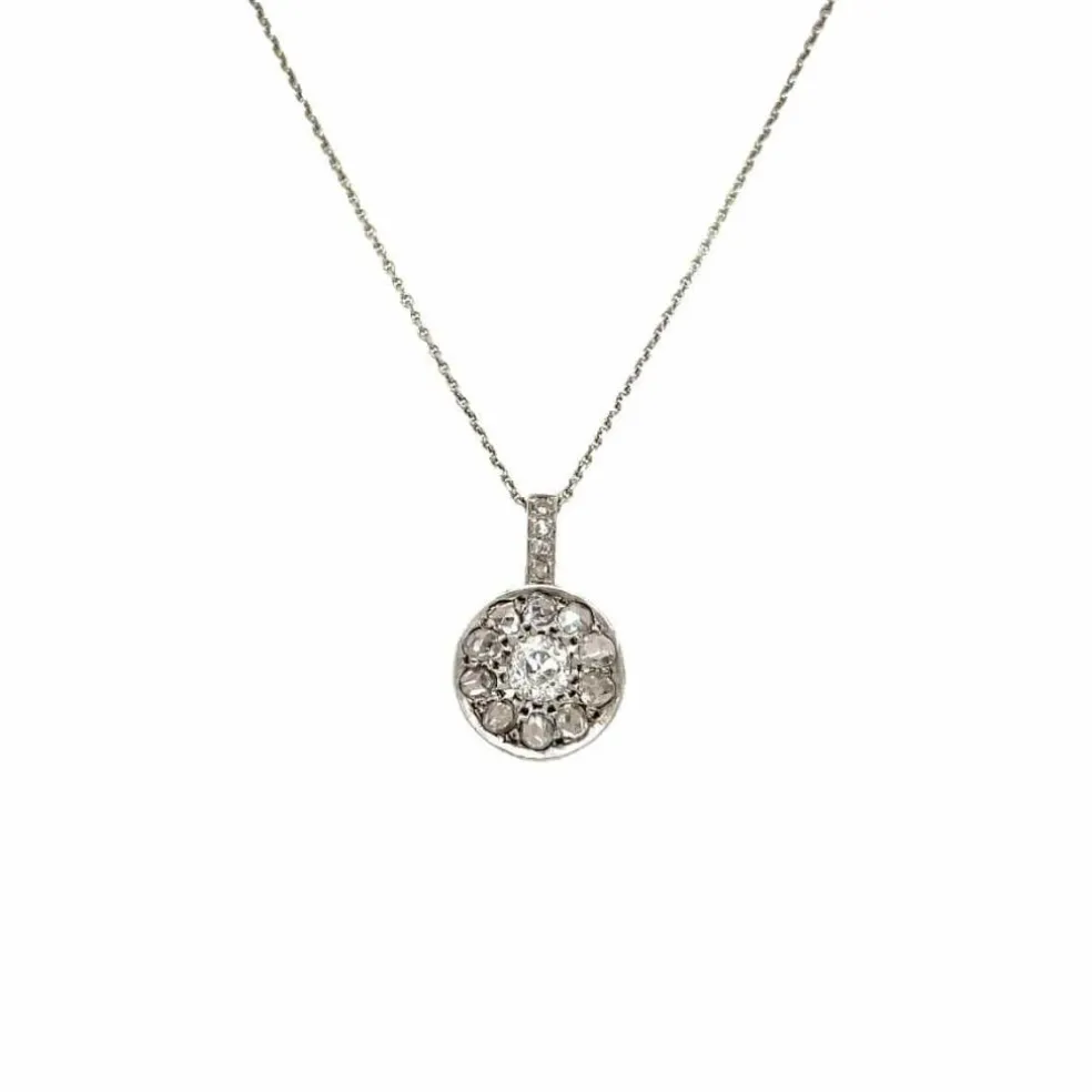 Collier pendentif Art Déco Diamant