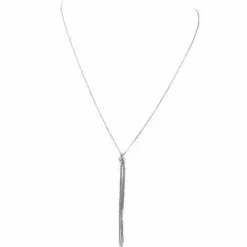 Collier Pendentif Chute Or Diamants