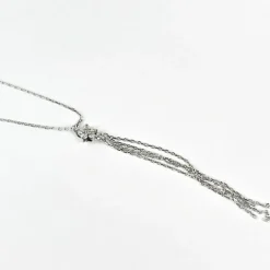 Collier Pendentif Chute Or Diamants