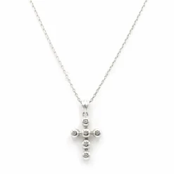 Collier Pendentif Croix - OR & Diamants
