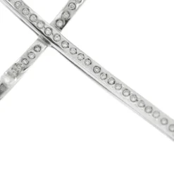 Collier pendentif croix et diamants