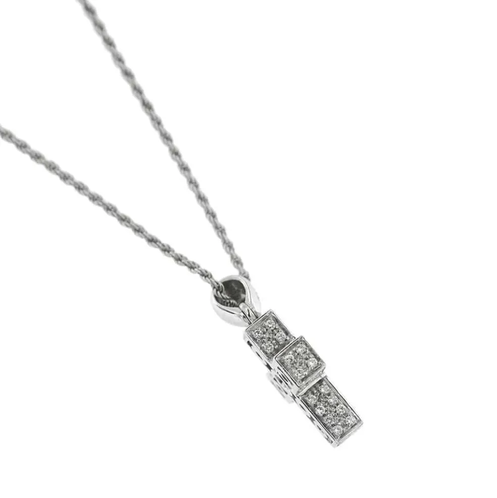 Collier Pendentif croix et diamants