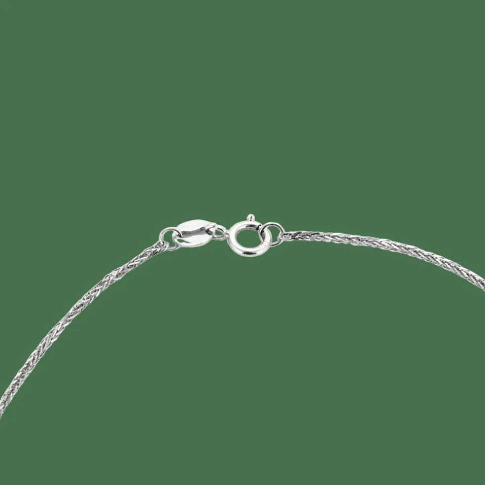 COLLIER PENDENTIF "CROIX" OR & DIAMANTS.
