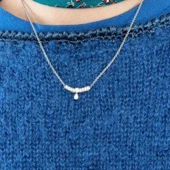 Collier pendentif diamants
