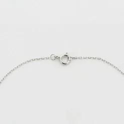 Collier pendentif en or blanc, diamants jaune, dit 