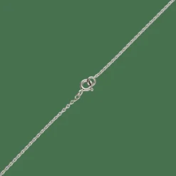 Collier pendentif en or gris 18K avec diamant taille ancienne 0,80 ct I-VS – 40 cm