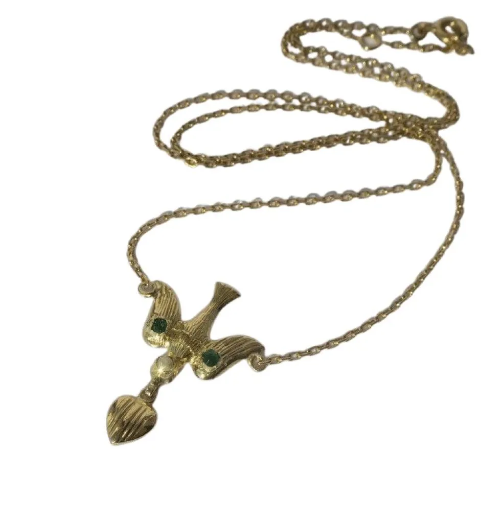 Collier pendentif en or jaune