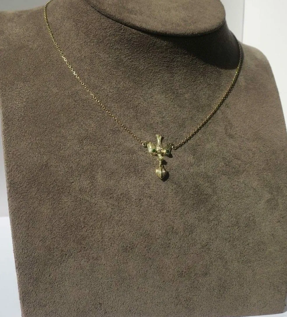 Collier pendentif en or jaune