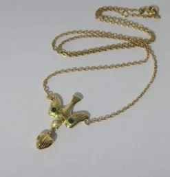 Collier pendentif en or jaune