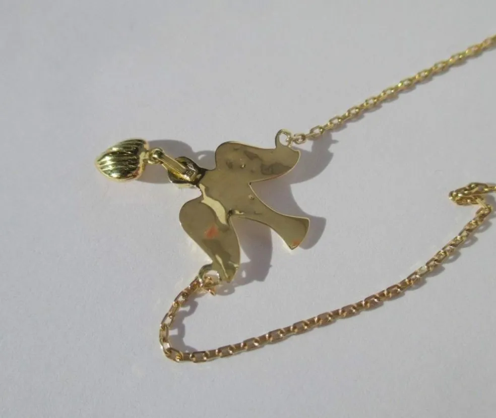 Collier pendentif en or jaune