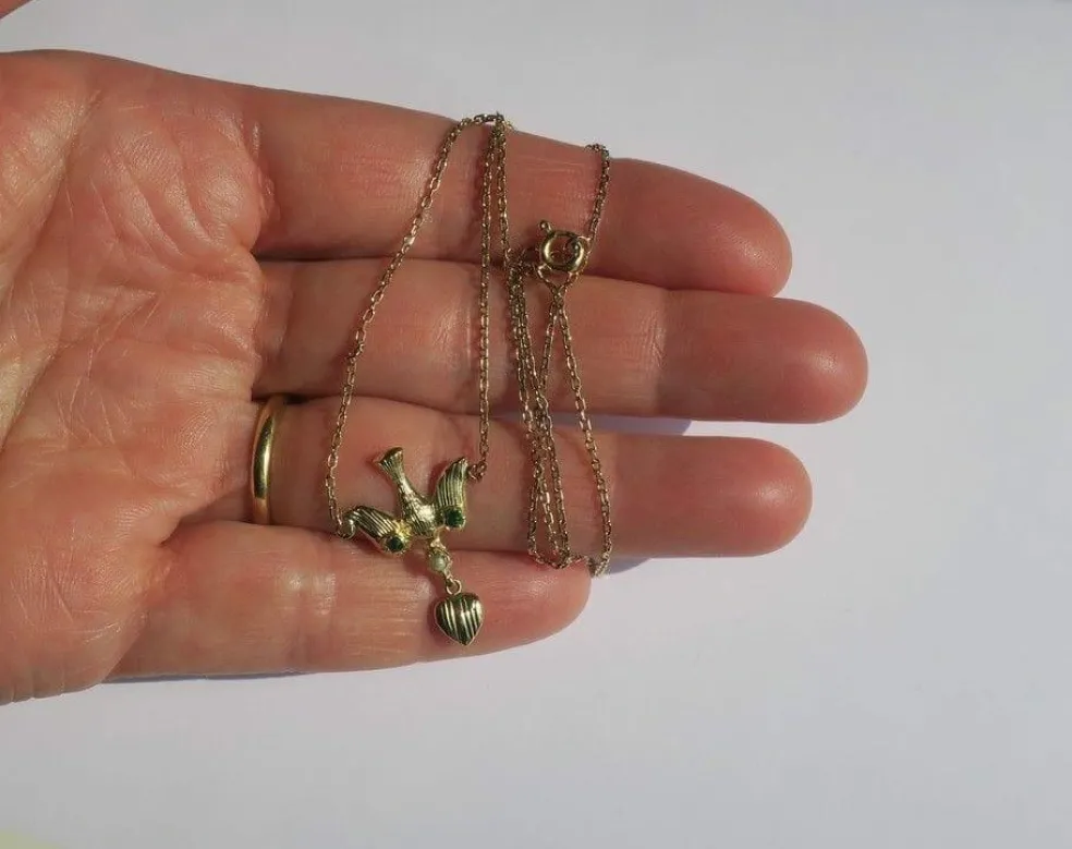 Collier pendentif en or jaune