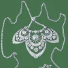 Collier pendentif en platine, diamants, époque 1900