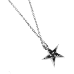 Collier pendentif Etoile diamants