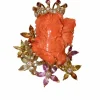 Collier Pendentif Femme Couronnée Corail Et Gemmes