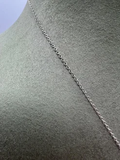 Collier pendentif émeraude 1, 32 diamants or blanc 18 carats