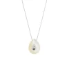 Collier pendentif nacre et diamant