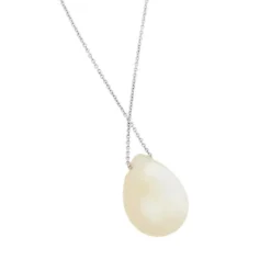 Collier pendentif nacre et diamant
