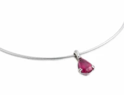 COLLIER PENDENTIF OR & RUBIS
