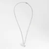 Collier pendentif or blanc et diamant