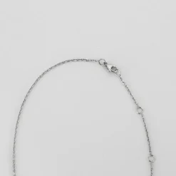 Collier pendentif or blanc et diamant