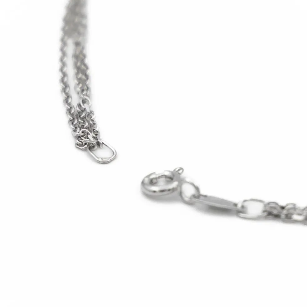 Collier Pendentif Or blanc Diamant
