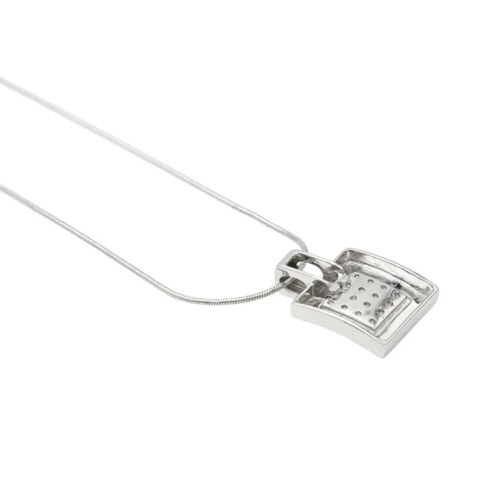 Collier Pendentif Or blanc Diamant